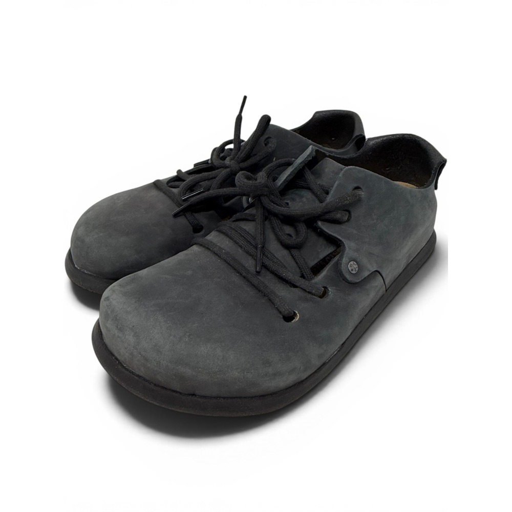 Birkenstock Black Montana Oiled Leather Shoes 37